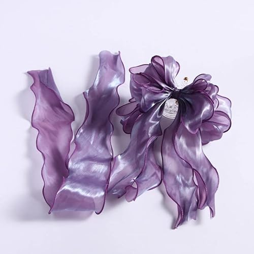 Chiffonband, Hochzeitsband, Organza-Polycotton-Band, 9,1 m Länge, 5 cm Breite, Farbe A01, for Blumensträuße, Girlanden, Hochzeitsgeschenkverpackungen von HYQOUKLR