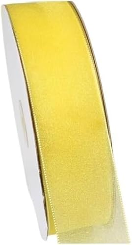 Chiffonband, Hochzeitsband, Organzaband, 0,23 Zoll x 100 Yard, Nylon, for Geschenkverpackungen, Partydekoration(10) von HYQOUKLR