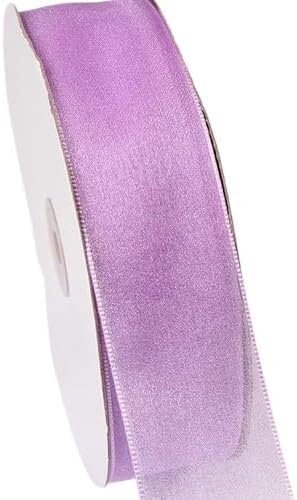Chiffonband, Hochzeitsband, Organzaband, 0,23 Zoll x 100 Yard, Nylon, for Geschenkverpackungen, Partydekoration(12) von HYQOUKLR