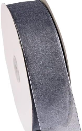 Chiffonband, Hochzeitsband, Organzaband, 0,23 Zoll x 100 Yard, Nylon, for Geschenkverpackungen, Partydekoration(13) von HYQOUKLR