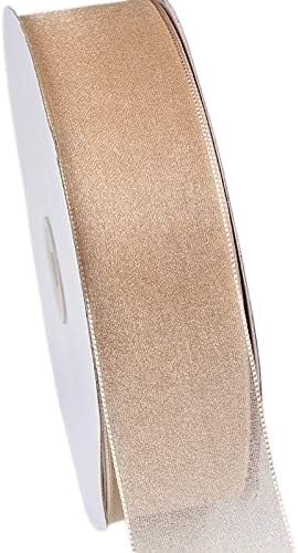 Chiffonband, Hochzeitsband, Organzaband, 0,23 Zoll x 100 Yard, Nylon, for Geschenkverpackungen, Partydekoration(17) von HYQOUKLR