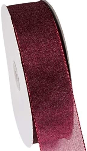 Chiffonband, Hochzeitsband, Organzaband, 0,23 Zoll x 100 Yard, Nylon, for Geschenkverpackungen, Partydekoration(2) von HYQOUKLR