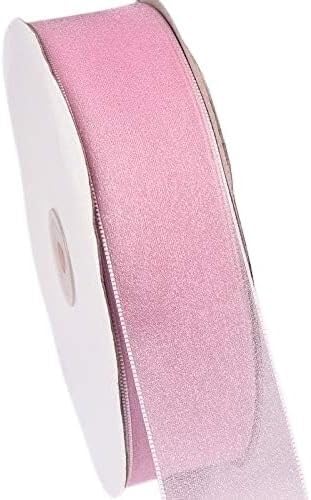 Chiffonband, Hochzeitsband, Organzaband, 0,23 Zoll x 100 Yard, Nylon, for Geschenkverpackungen, Partydekoration(5) von HYQOUKLR