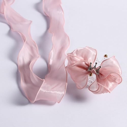 Chiffonband, Hochzeitsband, Organzaband, Polycotton, 9,1 m x 5 cm, A13, for Blumen, Hochzeiten, Geschenkverpackungen, Bastelarbeiten von HYQOUKLR
