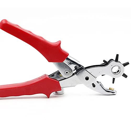 Leder Loch Punch, Stanzzange Ösenstanzer Drehbares Nähmaschinen-Taschensetter-Werkzeug Leder Loch Punch, Stanzzange Ösenstanzer Drehbares Nähmaschinen-Taschensetter-Werkzeug von HYQOUKLR