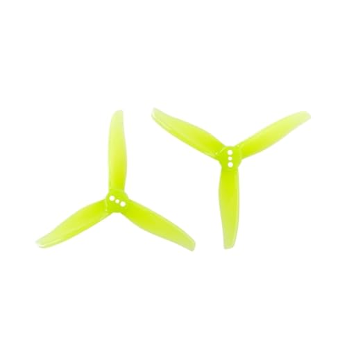Drohnen Propeller 6 Paar 3016 Propeller, 1,5 m Loch, 3 Zoll, CW CCW, FPV-Propeller-Requisiten for 3-Zoll-FPV-Renndrohne(6pair 1.5mm Yellow) von HYRTEFBN