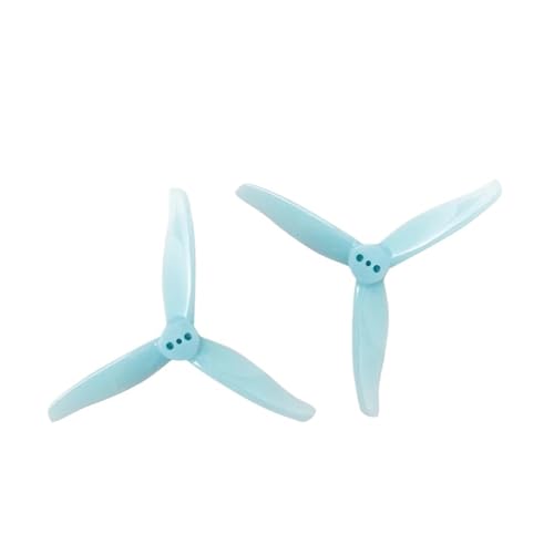 Drohnen Propeller 6 Paar 3016 Propeller, 1,5 m Loch, 3 Zoll, CW CCW, FPV-Propeller-Requisiten for 3-Zoll-FPV-Renndrohne(6pair1.5mm Blue) von HYRTEFBN