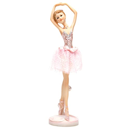 HYSTYLE Tanzende Ballerina Mädchen Figur, Miniatur Ballerina Mädchen Figur Sammlung Spielset Puppe Spielzeug, Ballerina Mädchen Cake Topper, Ballerina Mädchen Pflanztopf Basteln Puppenhaus Dekoration, von HYSTYLE