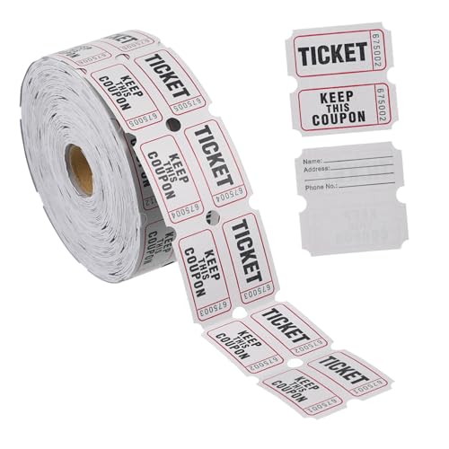 HYTROVE 1 Rolle Farbige Spielcoupon Papiertickets Rollenkarten für Veranstaltungen Partys Gewinnspiele Schulball und Vielseitige Losrollen für Aktivitäten und Belohnungen HYTROVE 1 Rolle Farbige Spielcoupon Papiertickets Rollenkarten für Veranstaltungen Partys Gewinnspiele Schulball und Vielseitige Losrollen für Aktivitäten und Belohnungen von HYTROVE