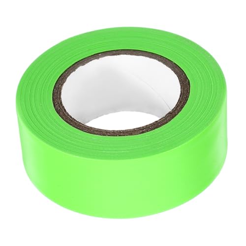 HYTROVE 1 Rolle Fluoreszierendes Markierungsklebeband Nicht Haftendes Warnband für Baustellen Gefahrenzonen und Grenzen Hochsichtbar Reißfest PVC Grün von HYTROVE