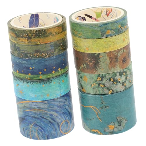 HYTROVE 10 Rollen Goldene Stamping Washi Tapes Diy Scrapbooking und Handwerksbedarf Dekorative Klebebänder für Tagebuch und Kreative Projekte HYTROVE 10 Rollen Goldene Stamping Washi Tapes Diy Scrapbooking und Handwerksbedarf Dekorative Klebebänder für Tagebuch und Kreative Projekte von HYTROVE