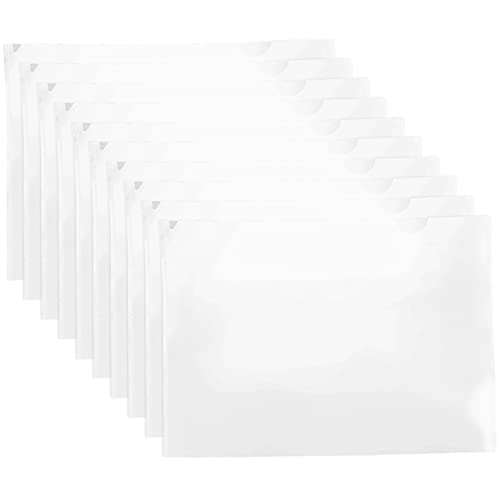 HYTROVE 10 Stück Dokumentenschutz Hülle Transparente Datei Ordner Multifunktionale Organizer Tasche für Effektive Ablage und Aufbewahrung von Dokumenten von HYTROVE