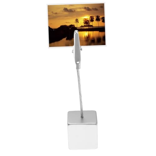 HYTROVE 10 Stück Krokodilklemmen Foto Halter Transparente Resin Memo Clips Tisch Deko für Hochzeit Büro und Schule Praktischer Zettelhalter Resin Silber von HYTROVE