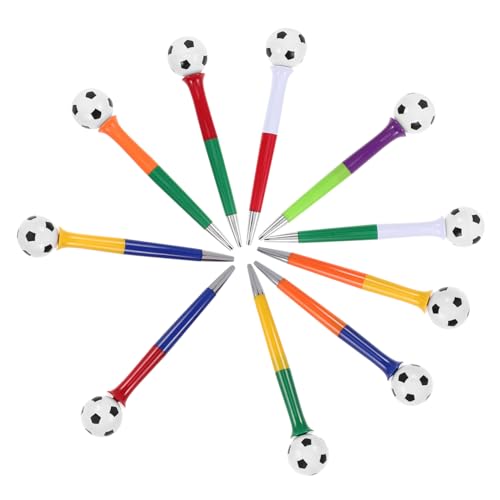 HYTROVE 10 Stück Kugelschreiber in Fußballform, Cartoon-kugelschreiber, Ideal Zum Schreiben Für Kinder Und Als Fußball-partygeschenk, Schreibtisch-zubehör HYTROVE 10 Stück Kugelschreiber in Fußballform, Cartoon-kugelschreiber, Ideal Zum Schreiben Für Kinder Und Als Fußball-partygeschenk, Schreibtisch-zubehör von HYTROVE