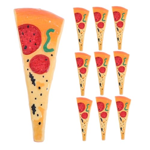 HYTROVE 10 Stück Lustiger Pizza-kugelschreiber, Neuartiger Tintenstift in Lebensmittelform, Schreibutensilien Für Schule Und Büro, Für Kinder Und Erwachsene von HYTROVE