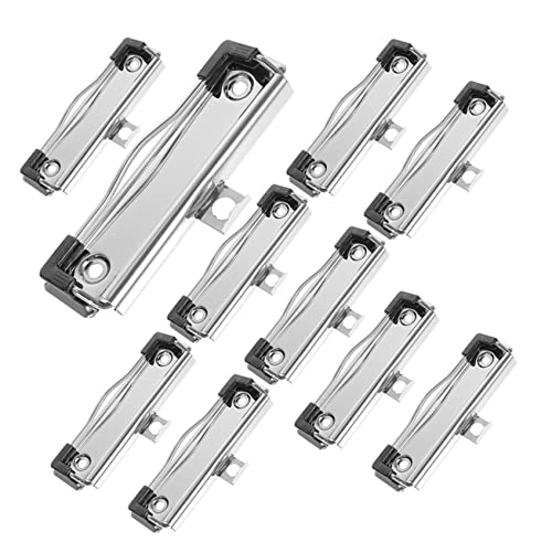 HYTROVE 10 Stück Metall Klemmbrett Clips für Dokumente für Büro Schule DIY Projekte Einfach zu Verwenden und Schonend für Ihre Unterlagen von HYTROVE