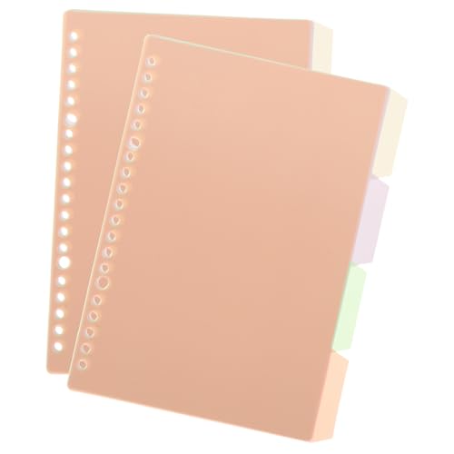 HYTROVE 10 Stück Notizbuch Trennblätter mit Löchern Farbige Abnehmbare Praktische Organizer dividers für Büro Schule Studenten Schnelles Auffinden und Langfristige Nutzung von HYTROVE
