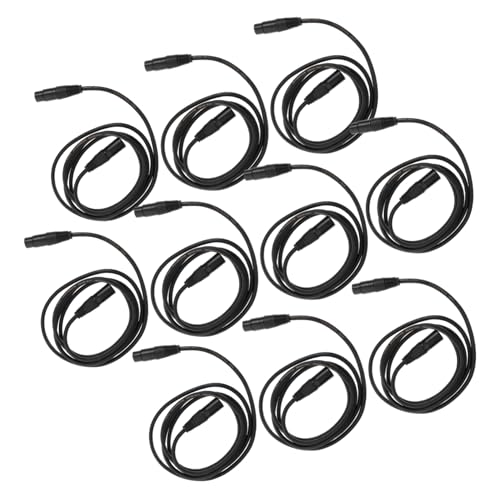 HYTROVE 10 Stück Pin Dmx Kabel für Bühnenbeleuchtung Robustes und Flexibles Xlr Signalkabel für Dj Equipment Moving Head und Par Lichter Schwarz HYTROVE 10 Stück Pin Dmx Kabel für Bühnenbeleuchtung Robustes und Flexibles Xlr Signalkabel für Dj Equipment Moving Head und Par Lichter Schwarz von HYTROVE