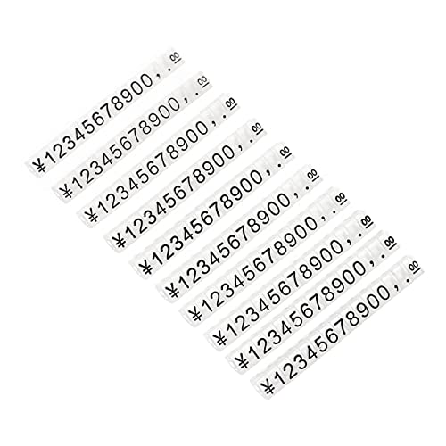 HYTROVE 10 Stück Preisetiketten für Schmuck Transparente Preislabels mit Klarer Druckqualität für Uhren Ringe und Langlebig und Praktisch Jedem Geschäft von HYTROVE