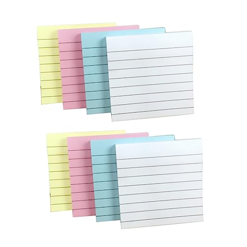 HYTROVE 10 Stück Selbstklebende Notizzettel Verschiedenen Farben Weiß Gelb Blau Grün Praktische Memo Notes für Büro Schule und Zuhause für Wichtige Erinnerungen und To Do Listen von HYTROVE