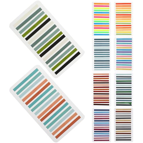 HYTROVE 10 Stück Teiliges Bunter Lesezeichen für Praktische Lesestreifen Beschreibbare Indexmarker für Anfänger Transparent und Vielseitig Einsetzbar HYTROVE 10 Stück Teiliges Bunter Lesezeichen für Praktische Lesestreifen Beschreibbare Indexmarker für Anfänger Transparent und Vielseitig Einsetzbar von HYTROVE