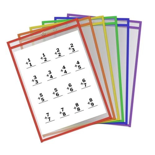 HYTROVE 10 Stück Teiliges Transparente Abwischbare Dokumententaschen aus PVC Wasser und Schmutzabweisend Wiederverwendbare Aufbewahrungstaschen mit Metallöse für Büro und Zufällige Farbe HYTROVE 10 Stück Teiliges Transparente Abwischbare Dokumententaschen aus PVC Wasser und Schmutzabweisend Wiederverwendbare Aufbewahrungstaschen mit Metallöse für Büro und Zufällige Farbe von HYTROVE