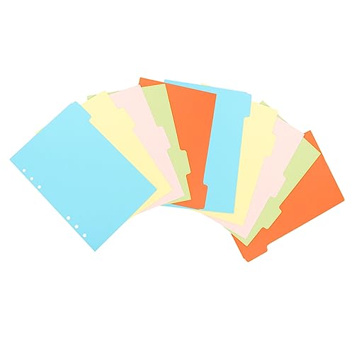 HYTROVE 10 Stück Trennblätter mit Bunten Tabs Farbige Teiler für Ringbuch Notizbuch und Organizer À Praktische Index Seitenteiler für Einfaches Management HYTROVE 10 Stück Trennblätter mit Bunten Tabs Farbige Teiler für Ringbuch Notizbuch und Organizer À Praktische Index Seitenteiler für Einfaches Management von HYTROVE