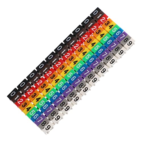 HYTROVE 100 Stück Teiliges Kabelkennzeichnung Bunte Kabelmarkierer Wiederverwendbare Kabel Identifikationsetiketten aus Robustem Kunststoff für Kabelmanagement und Beschriftung im Home HYTROVE 100 Stück Teiliges Kabelkennzeichnung Bunte Kabelmarkierer Wiederverwendbare Kabel Identifikationsetiketten aus Robustem Kunststoff für Kabelmanagement und Beschriftung im Home von HYTROVE