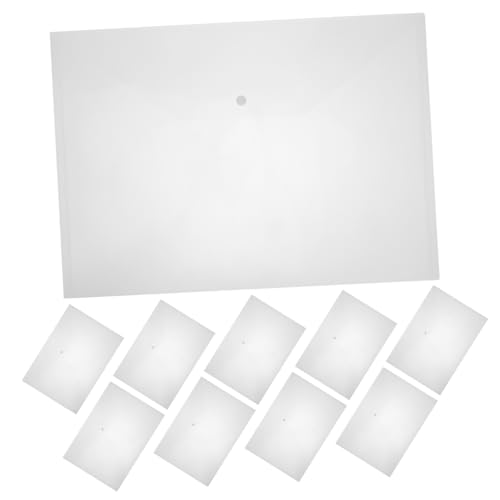 HYTROVE 10Stücke Dokumentenmappen mit Druckknopf Transparente Aktentaschen aus Strapazierfähigem Material Praktische Aufbewahrungslösungen für Dokumente für Büro HYTROVE 10Stücke Dokumentenmappen mit Druckknopf Transparente Aktentaschen aus Strapazierfähigem Material Praktische Aufbewahrungslösungen für Dokumente für Büro von HYTROVE