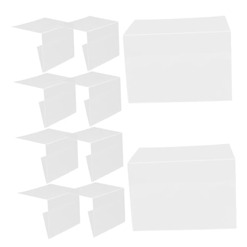 HYTROVE 10Stücke Schilderhalter aus Transparente Etikettenhalter für Preise und Beschriftungen für Shops Buchhandlungen und Bibliotheken Stabil und Leicht zu Reinigen von HYTROVE