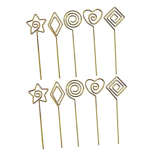 HYTROVE 10Stücke Teiliges Dekorative Memo Clips Multifunktionsfruchtpicks Verschiedenen Formen für Tischnotizen Karten und Fotos für Büro Restaurant und Zuhause von HYTROVE