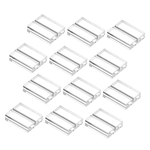 HYTROVE 12 Stück Acryl Tischkartenhalter Teiliges Klare Acryl Namensschilder und Tischnummern Halter für Hochzeiten Cafés Restaurants und Veranstaltungen Robuste Kratzfeste und Moderne von HYTROVE
