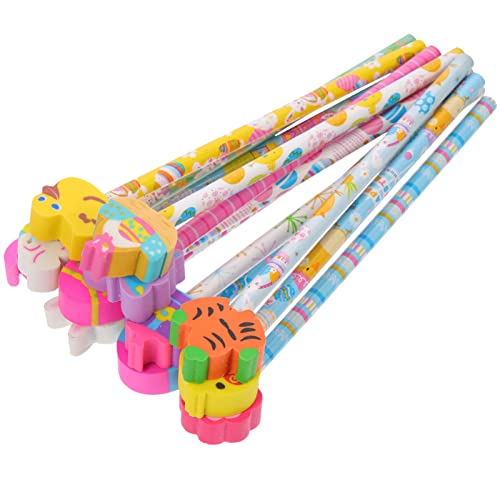 HYTROVE 12 Stück Holzstifte mit Radiergummi Niedliche Ostern Motive für Schule Kreativität und für Mädchen und Jungen Vielseitig Einsetzbar HYTROVE 12 Stück Holzstifte mit Radiergummi Niedliche Ostern Motive für Schule Kreativität und für Mädchen und Jungen Vielseitig Einsetzbar von HYTROVE