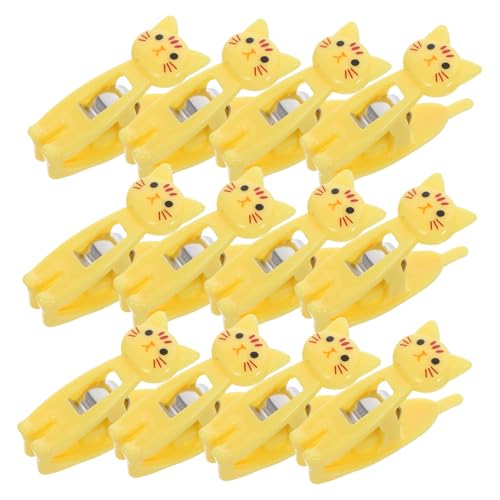 HYTROVE 12 Stück Kawaii Cartoon Papierclip Halter Set Teiliges Multi Functional Memo Clip für Büro Zuhause Reisen Niedliche Büroklammern zur Organisation von Notizen und Lebensmitteln von HYTROVE