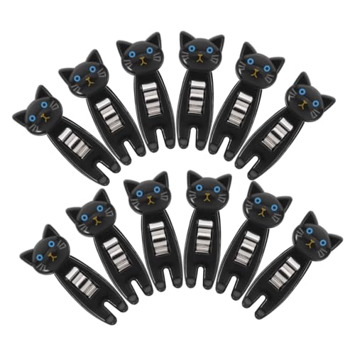 HYTROVE 12 Stück Niedliche Cartoon Papierclips Set Teiliges Set aus Multifunktionalen Büro und Snack Clips für Dokumente Notizen und Lebensmittelverpackungen für Zuhause von HYTROVE