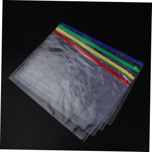 HYTROVE 12 Stück Teiliges PVC Dokumententaschen Transparente Wasser und Ölbeständige Datei Organizer mit Verstärktem Reißverschluss Tragbare Aufbewahrungstasche in Rot Gelb Blau Grün für HYTROVE 12 Stück Teiliges PVC Dokumententaschen Transparente Wasser und Ölbeständige Datei Organizer mit Verstärktem Reißverschluss Tragbare Aufbewahrungstasche in Rot Gelb Blau Grün für von HYTROVE