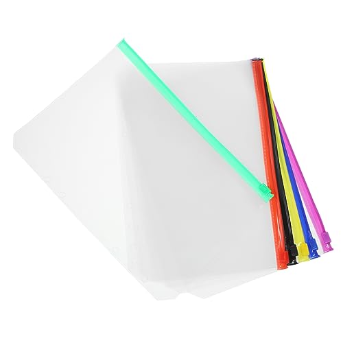 HYTROVE 12 Stück Teiliges Reißverschluss Binder Abnehmbare PVC Taschen Schwarz Blau Gelb Rot Grün und Praktische Aufbewahrungslösung für Dokumente und Notizen für Planner und Organizer HYTROVE 12 Stück Teiliges Reißverschluss Binder Abnehmbare PVC Taschen Schwarz Blau Gelb Rot Grün und Praktische Aufbewahrungslösung für Dokumente und Notizen für Planner und Organizer von HYTROVE