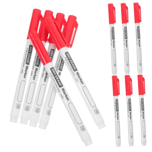 HYTROVE 12Stücke Whiteboard Marker Spitze Abwischbare Stifte für Schule und Büro Langlebige Trocknerlöschmarkierungen Markieren und Beschriften von Schulsachen von HYTROVE