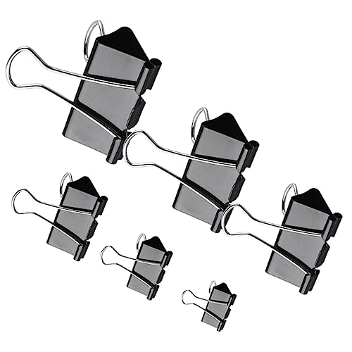 HYTROVE 130Stücke Binderclips Schwarz Büroklammern Verschiedenen für Büro Schule und Home Office Wiederverwendbar und Langlebig HYTROVE 130Stücke Binderclips Schwarz Büroklammern Verschiedenen für Büro Schule und Home Office Wiederverwendbar und Langlebig von HYTROVE