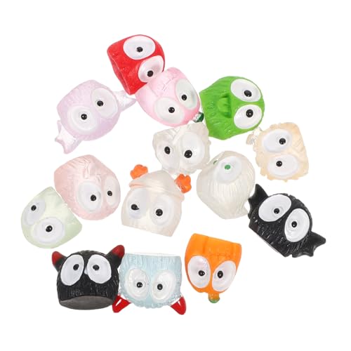 HYTROVE 14 Stück Kreative Soot Devil Dekorationen Lustige Cartoon Gespenster für Mikro Landschaft für Party und Wohnaccessoires von HYTROVE
