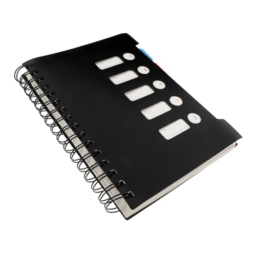 HYTROVE 150 Blatt Schwarzes PP Spiralnotizbuch Linierte Vielseitig Einsetzbar für Schule Büro und Reisen Langlebig und Praktisch für Notizen und Planung HYTROVE 150 Blatt Schwarzes PP Spiralnotizbuch Linierte Vielseitig Einsetzbar für Schule Büro und Reisen Langlebig und Praktisch für Notizen und Planung von HYTROVE