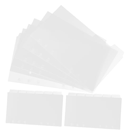 HYTROVE 18 Blatt Ringbuch Trennblätter Abnehmbare Registerkarten aus PVC Praktische Notizbuch Divider für Schnelle und Organisation HYTROVE 18 Blatt Ringbuch Trennblätter Abnehmbare Registerkarten aus PVC Praktische Notizbuch Divider für Schnelle und Organisation von HYTROVE