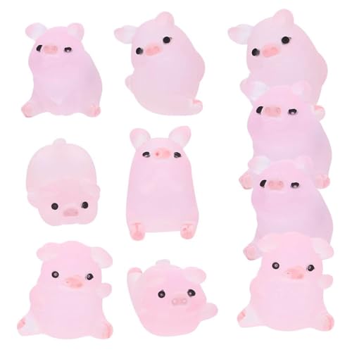 HYTROVE 18 Stück Miniatur Schweinchen Figuren Niedliche Resin Charms für DIY Bastelprojekte Ornament Dekoration für Fotoalben Handyhüllen und HYTROVE 18 Stück Miniatur Schweinchen Figuren Niedliche Resin Charms für DIY Bastelprojekte Ornament Dekoration für Fotoalben Handyhüllen und von HYTROVE