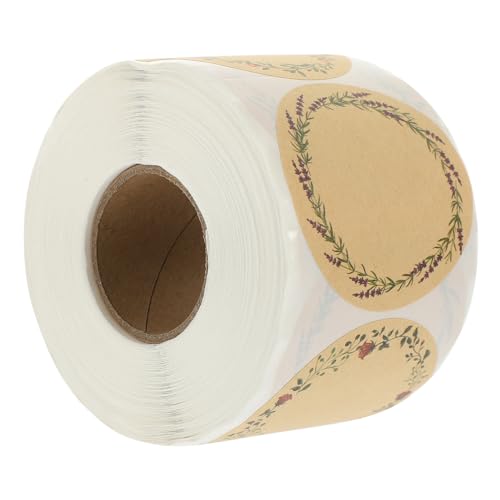 HYTROVE 1Rolle Selbstklebende Kraftpapier Geschenkverpackungsaufkleber mit Zartem Muster Dekorative für Partys Snacks und Süßigkeiten für DIY und Kreative HYTROVE 1Rolle Selbstklebende Kraftpapier Geschenkverpackungsaufkleber mit Zartem Muster Dekorative für Partys Snacks und Süßigkeiten für DIY und Kreative von HYTROVE