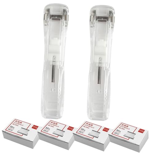 HYTROVE 1Satz Wiederverwendbarer Dokumenthefter mit Transparenten Heftern und Boxen Klammerclips für Effiziente Büroorganisation und Einfache Dokumentenbindung von HYTROVE