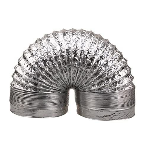 HYTROVE 1Stück Aluminiumfolien Trocknerentlüftungsschlauch Verdickter Flexibler Abluftkanal für Klimaanlage Badezimmer Gewächshaus Silberfarbig Durchmesser Hitzebeständig HYTROVE 1Stück Aluminiumfolien Trocknerentlüftungsschlauch Verdickter Flexibler Abluftkanal für Klimaanlage Badezimmer Gewächshaus Silberfarbig Durchmesser Hitzebeständig von HYTROVE