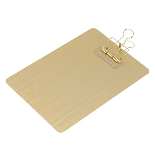 HYTROVE 1Stück Metall Klemmbrett Roségold Hochwertige Schreibplatte mit Langem Clip für Schule Büro und Zuhause Robuste und Langlebige Zwischenablage HYTROVE 1Stück Metall Klemmbrett Roségold Hochwertige Schreibplatte mit Langem Clip für Schule Büro und Zuhause Robuste und Langlebige Zwischenablage von HYTROVE