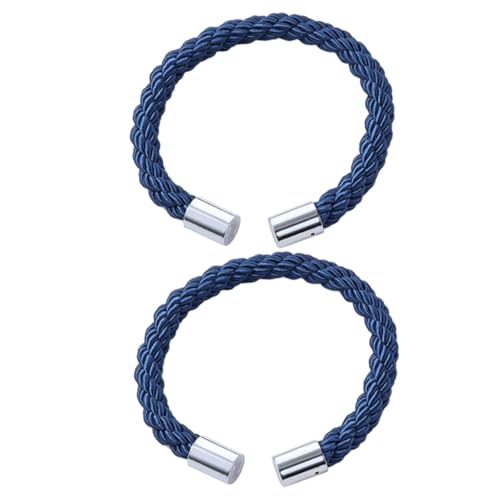 HYTROVE 2 STÜCK Magnetische Vorhang Raffhalter Design Polyester Seil für Wohnzimmer Schlafzimmer und Blau HYTROVE 2 STÜCK Magnetische Vorhang Raffhalter Design Polyester Seil für Wohnzimmer Schlafzimmer und Blau von HYTROVE