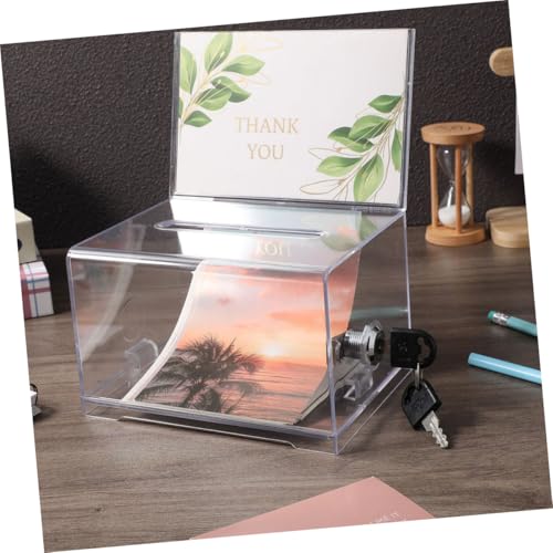 HYTROVE 2 Stück Acryl Spendenbox mit Schloss Große Kapazität Visitenkartenhalter Organizer Langlebige Transparente Geldgeschenke Vorschlagsbox für Büro und Events HYTROVE 2 Stück Acryl Spendenbox mit Schloss Große Kapazität Visitenkartenhalter Organizer Langlebige Transparente Geldgeschenke Vorschlagsbox für Büro und Events von HYTROVE