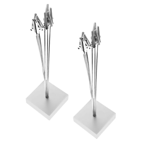 HYTROVE 2 Stück Foto und Kartenständer mit Silbernem Quadratischem Sockel Hochzeits Tischkartenhalter für Platzkarten und Menüs für Elegante Dekorationen HYTROVE 2 Stück Foto und Kartenständer mit Silbernem Quadratischem Sockel Hochzeits Tischkartenhalter für Platzkarten und Menüs für Elegante Dekorationen von HYTROVE